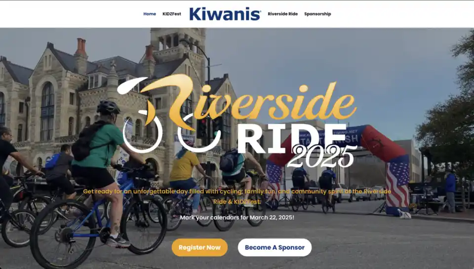 Kiwanis KIDZFest homepage Screenshot