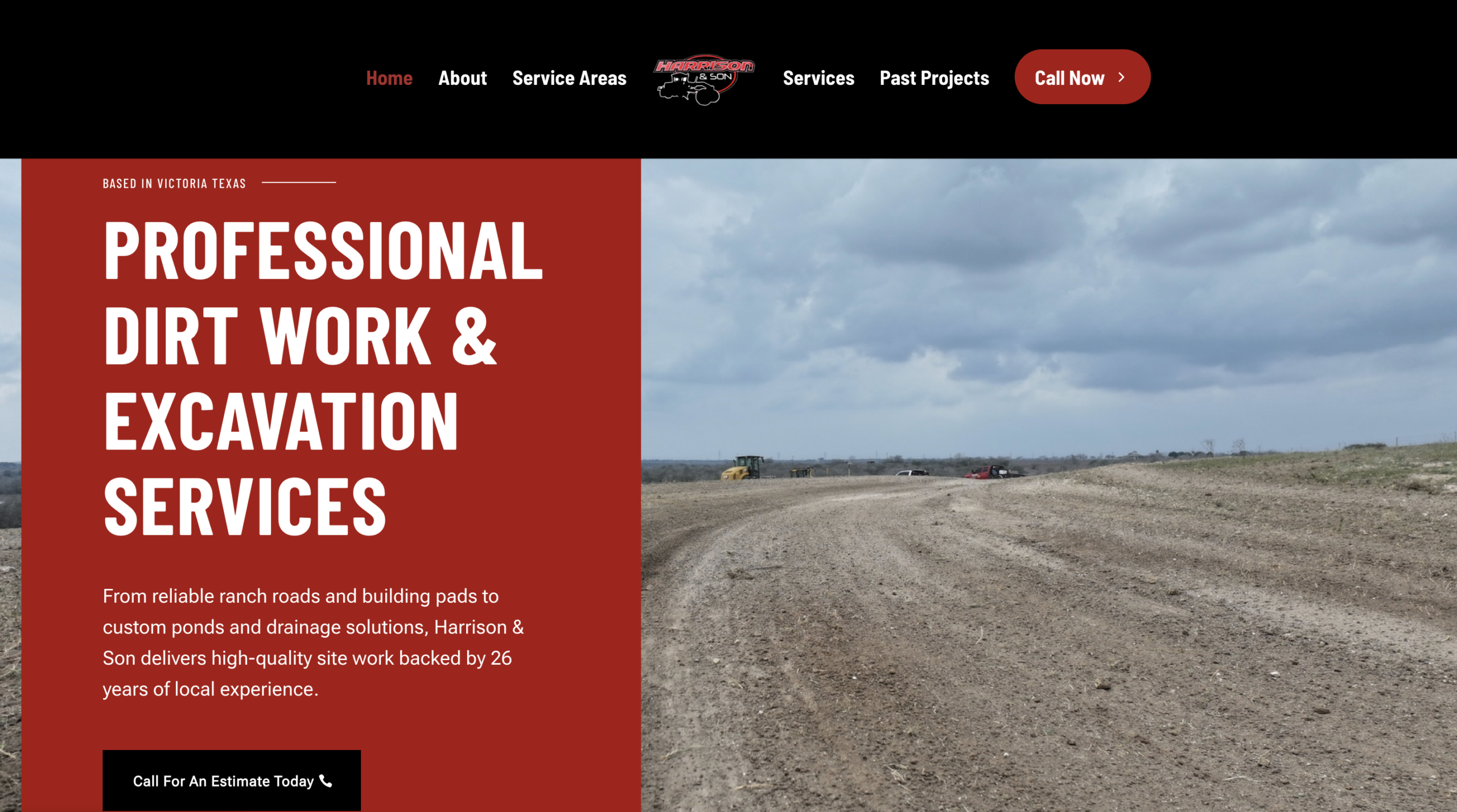Screenshot of the homepage of the Golden Crescent Habitat for Humanity homepage, designed and built by BrandUs of Victoria, TX